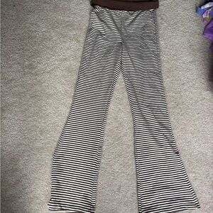 No Boundaries Brown and Cream Striped Lounge Pants